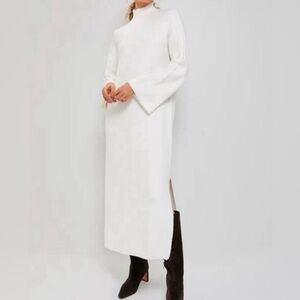 Tuckernuck Pomander Place Vivianne Winter White Maxi Sweater Knit Dress